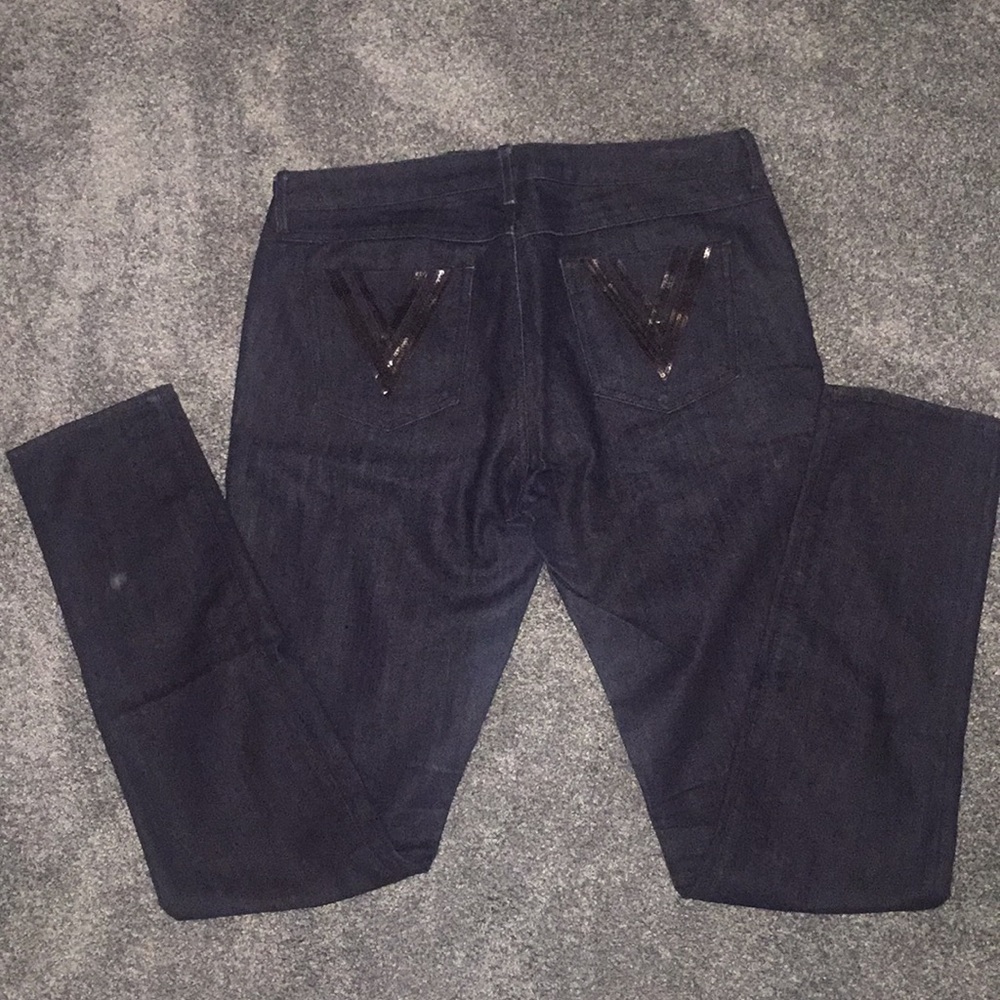 Buffalo stretch skinny dark blue jeans sz 30